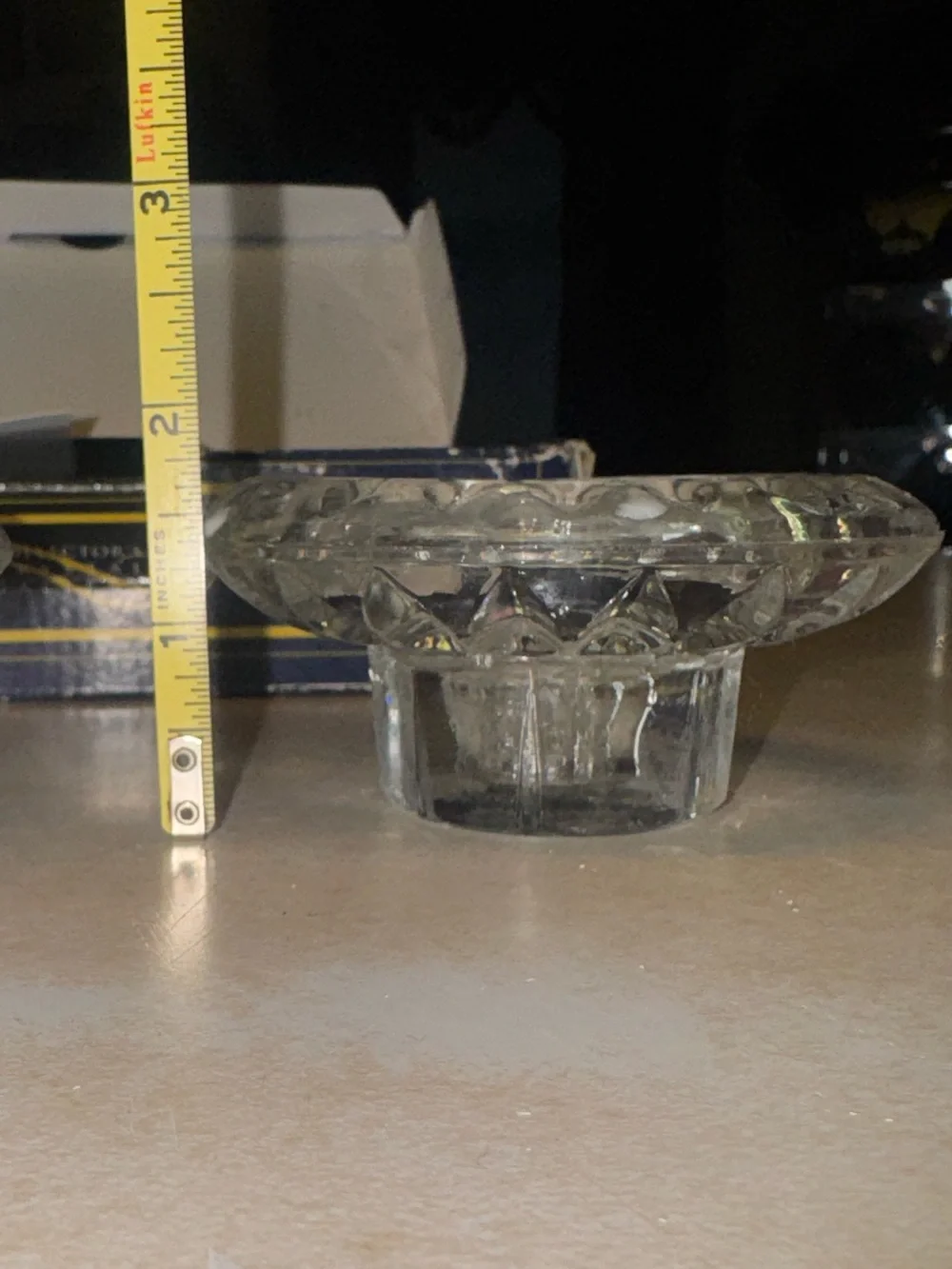 Vintage Genuine Crystal Candlestick Set in original box